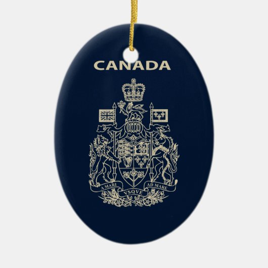 Nationaal logo van Canada Keramisch Ornament (Voorkant)