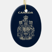 Nationaal logo van Canada Keramisch Ornament (Achterkant)