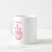 Nationaal logo van Canada Koffiemok (Voorkant links)