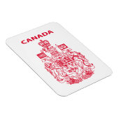Nationaal logo van Canada Magneet (Rechterzijde)