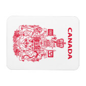 Nationaal logo van Canada Magneet (Horizontaal)