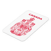 Nationaal logo van Canada Magneet (Linkerzijde)