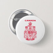 Nationaal logo van Canada Ronde Button 5,7 Cm (Voorkant /achterkant)