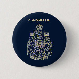 Nationaal logo van Canada Ronde Button 5,7 Cm