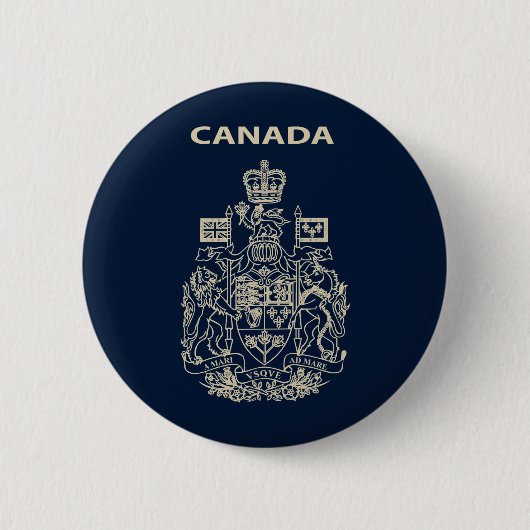 Nationaal logo van Canada Ronde Button 5,7 Cm (Voorkant)