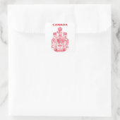 Nationaal logo van Canada Vierkante Sticker (Tas)