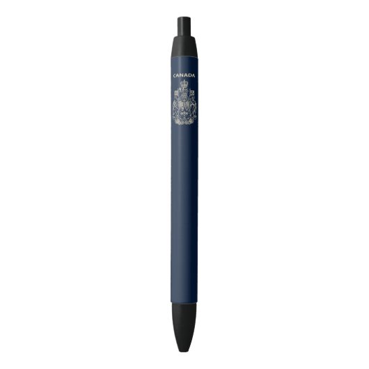 Nationaal logo van Canada Zwarte Inkt Pen (Voorkant Verticaal)