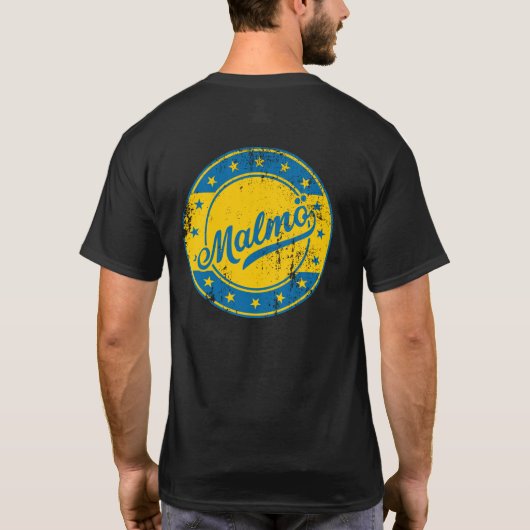 Nationaal - Malmö Sverige | Zweden T-Shirt (Achterkant)