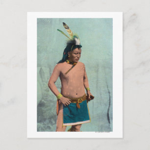 Nationaal Man, Lone Elk genoemd Briefkaart