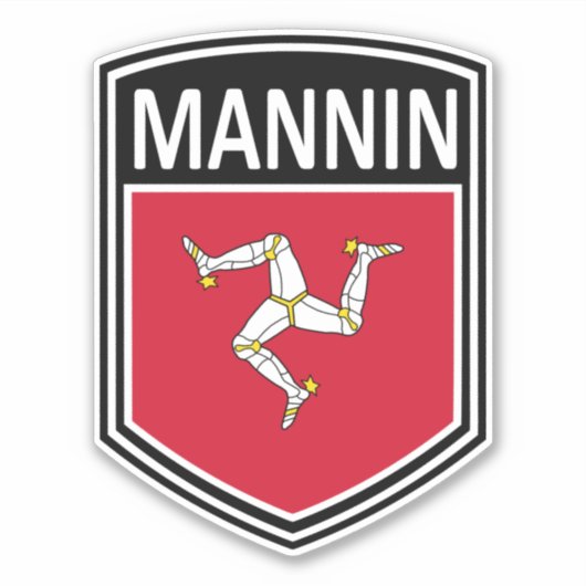 Nationaal - Mannin Sticker (Voorkant)