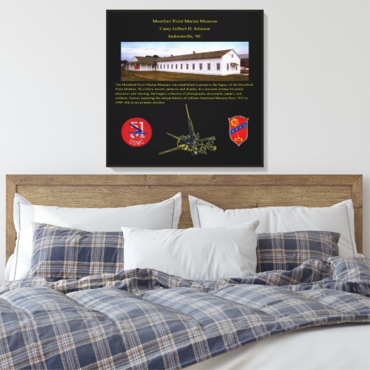 NATIONAAL MARINIERSMUSEUM MONTFORD POINT CANVAS AFDRUK (Insitu (Slaapkamer))