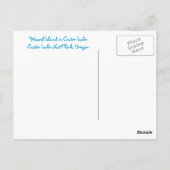 Nationaal meer van het krater ... briefkaart (Achterkant)