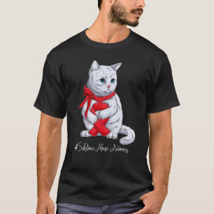 Nationaal middel Abuse Awareness Month Red Ribbo T-shirt