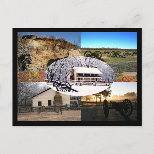Nationaal militair park Pea Ridge Briefkaart (Voorkant)