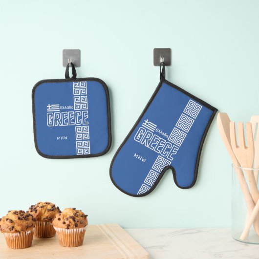 Nationaal monogram ovenwant & pannenlap set (Insitu(Ophanging))