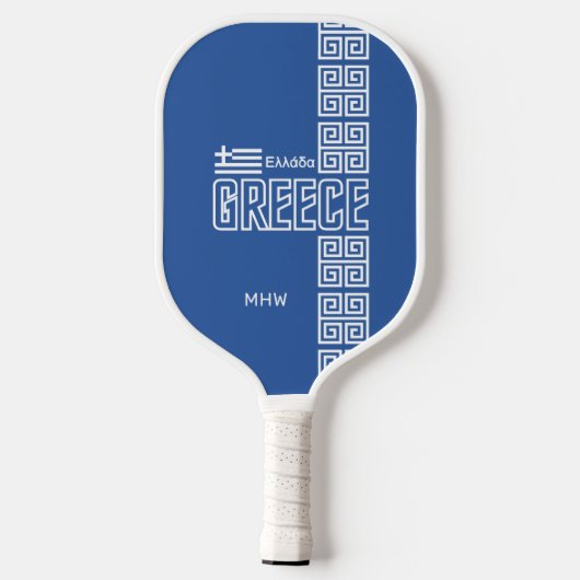 Nationaal monogram pickleball paddle (Achterkant)