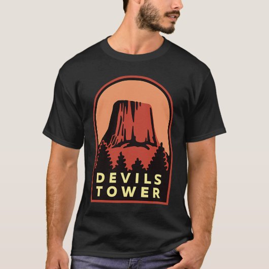 Nationaal monument Devils Tower WY T-shirt (Voorkant)