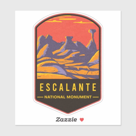 Nationaal monument Escalante Sticker (Vel)