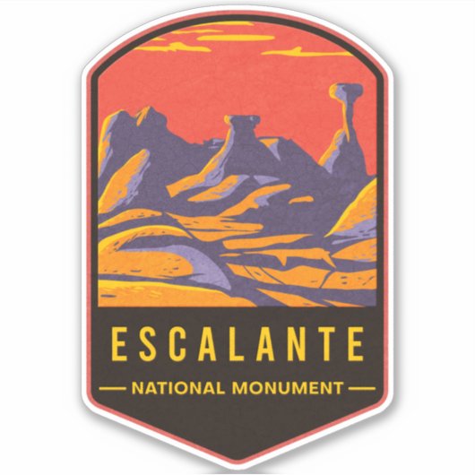Nationaal monument Escalante Sticker (Voorkant)
