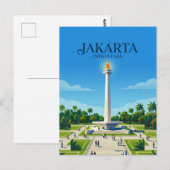 Nationaal Monument (Monas) Indonesië Briefkaart (Voorkant / Achterkant)