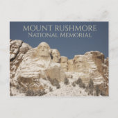 Nationaal Monument Mount Rushmore, Wintersneeuw Briefkaart (Voorkant)