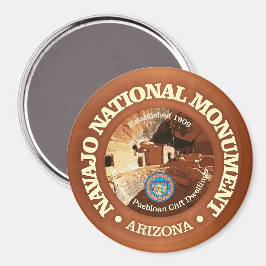 Nationaal Monument Navajo (NM) Magneet (Voorkant / Achterkant)