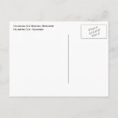 Nationaal monument Oklahoma City, reflectiebad Briefkaart (Achterkant)