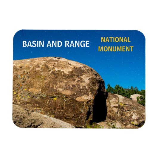 Nationaal monument Petroglyphs, Basin and Range Magneet (Horizontaal)