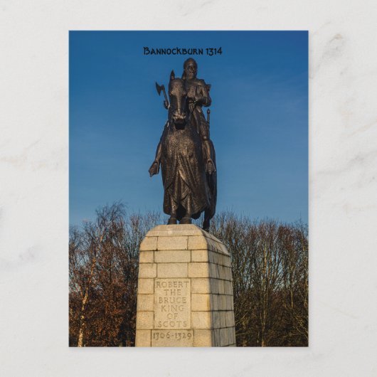 Nationaal monument Robert van het Bruce-standbeeld Briefkaart (Voorkant)