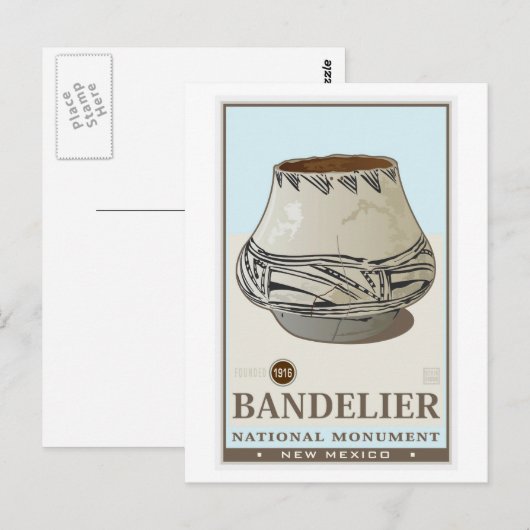 Nationaal monument van Bandelier 3 Briefkaart (Voorkant / Achterkant)