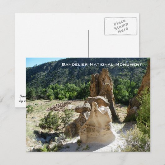 Nationaal monument van Bandelier Briefkaart (Voorkant / Achterkant)