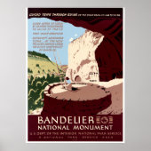 Nationaal monument van Bandelier Poster (Voorkant)