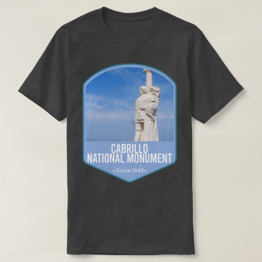 Nationaal monument van Cabrillo T-shirt (Design voorkant)