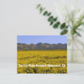 Nationaal monument van Carrizo Plain Briefkaart (Staand voorkant)