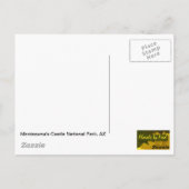 Nationaal monument van Montezuma's Castle Briefkaart (Achterkant)