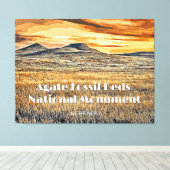 Nationaal monument voor Agate Fossil Beds Canvas Afdruk (Insitu (Houten vloer))