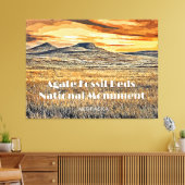 Nationaal monument voor Agate Fossil Beds Canvas Afdruk (Insitu (Woonkamer))