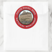 Nationaal monument voor Agate Fossil Beds Ronde Sticker (Tas)