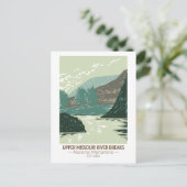 Nationaal monument voor de rivier de Missouri Briefkaart (Staand voorkant)