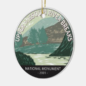 Nationaal monument voor de rivier de Missouri Keramisch Ornament (Links)