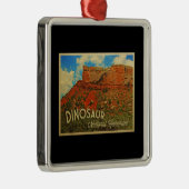 Nationaal monument voor Dinosaur Metalen Ornament (Rechts)