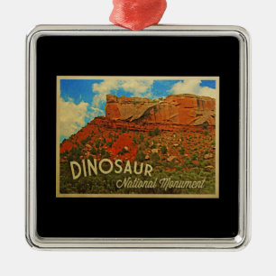 Nationaal monument voor Dinosaur Metalen Ornament