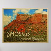 Nationaal monument voor Dinosaur Poster (Voorkant)