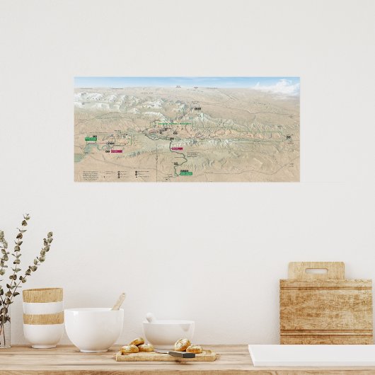 Nationaal monument voor Dinosaur Poster (Keuken)