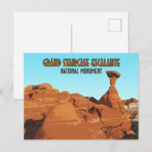 Nationaal monument voor Grand Staircase Escalante Briefkaart (Voorkant / Achterkant)