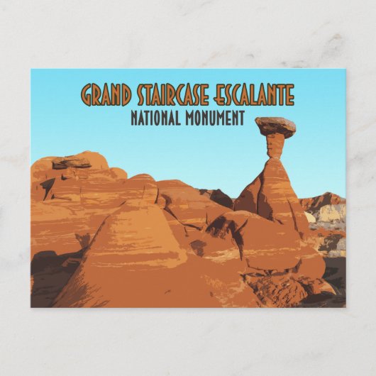 Nationaal monument voor Grand Staircase Escalante Briefkaart (Voorkant)