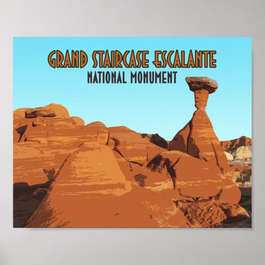 Nationaal monument voor Grand Staircase Escalante Poster (Voorkant)
