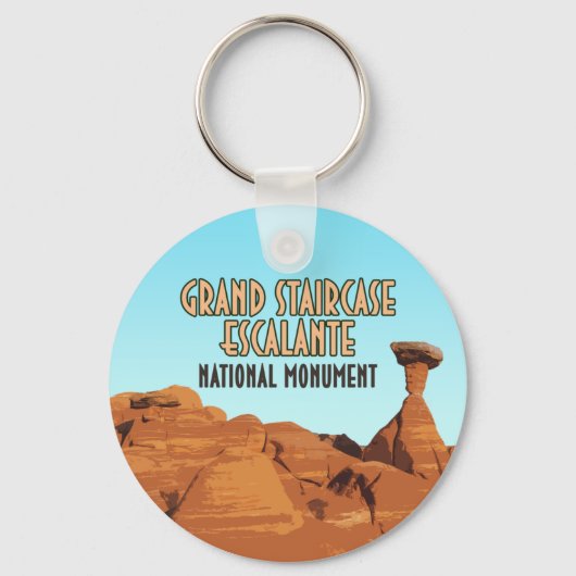 Nationaal monument voor Grand Staircase Escalante Sleutelhanger (Voorkant)