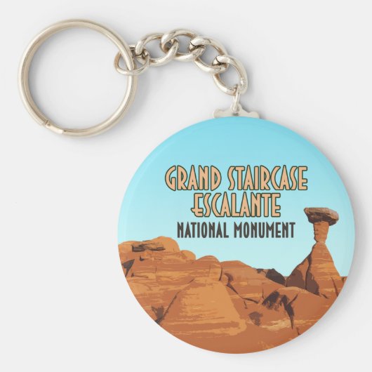 Nationaal monument voor Grand Staircase Escalante Sleutelhanger (Voorkant)