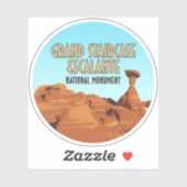 Nationaal monument voor Grand Staircase Escalante Sticker (Vel)